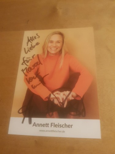 Annett fleischer autogramm - ,